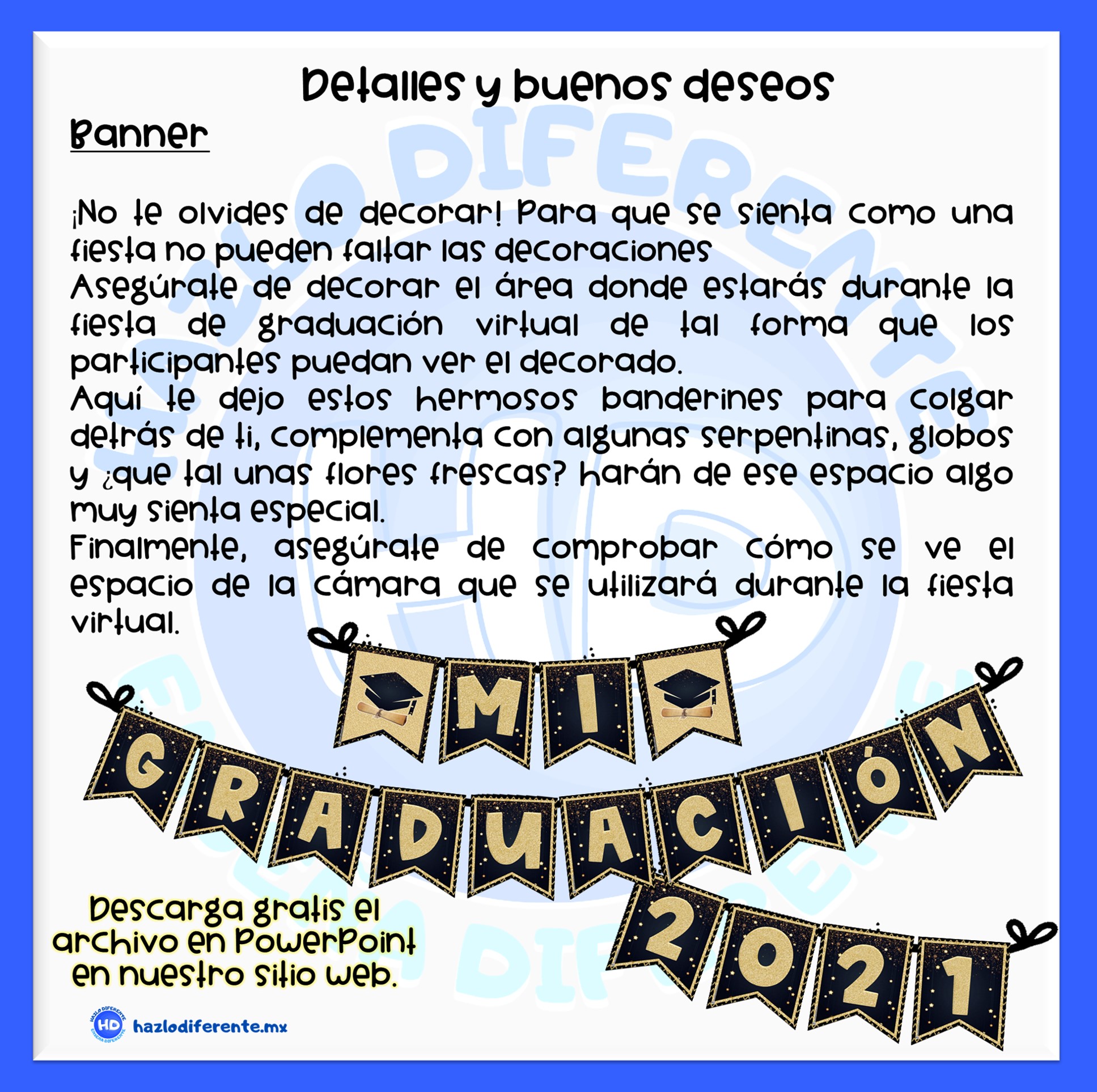 IDEAS PARA FIN DE CURSO – Hazlo Diferente